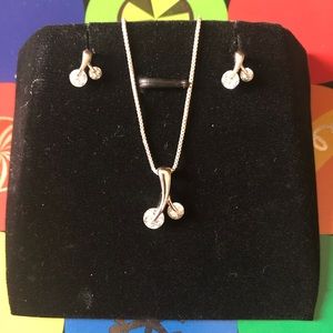 Necklace and earrings